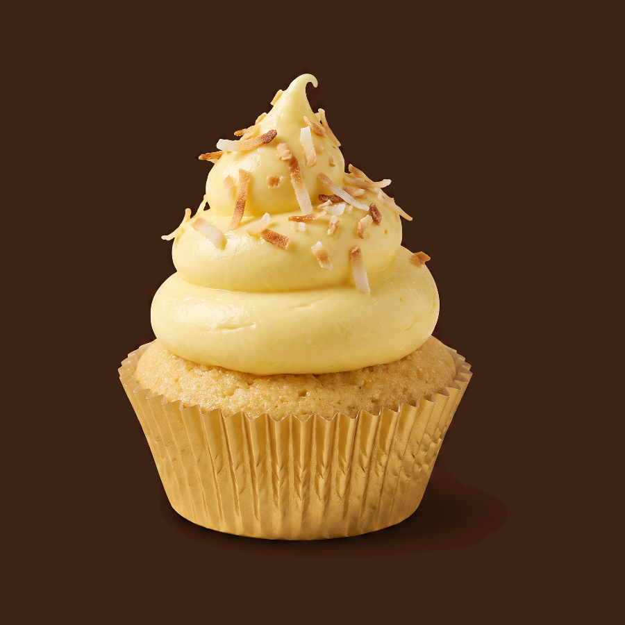 Coconut Passion Fruit cupcake
