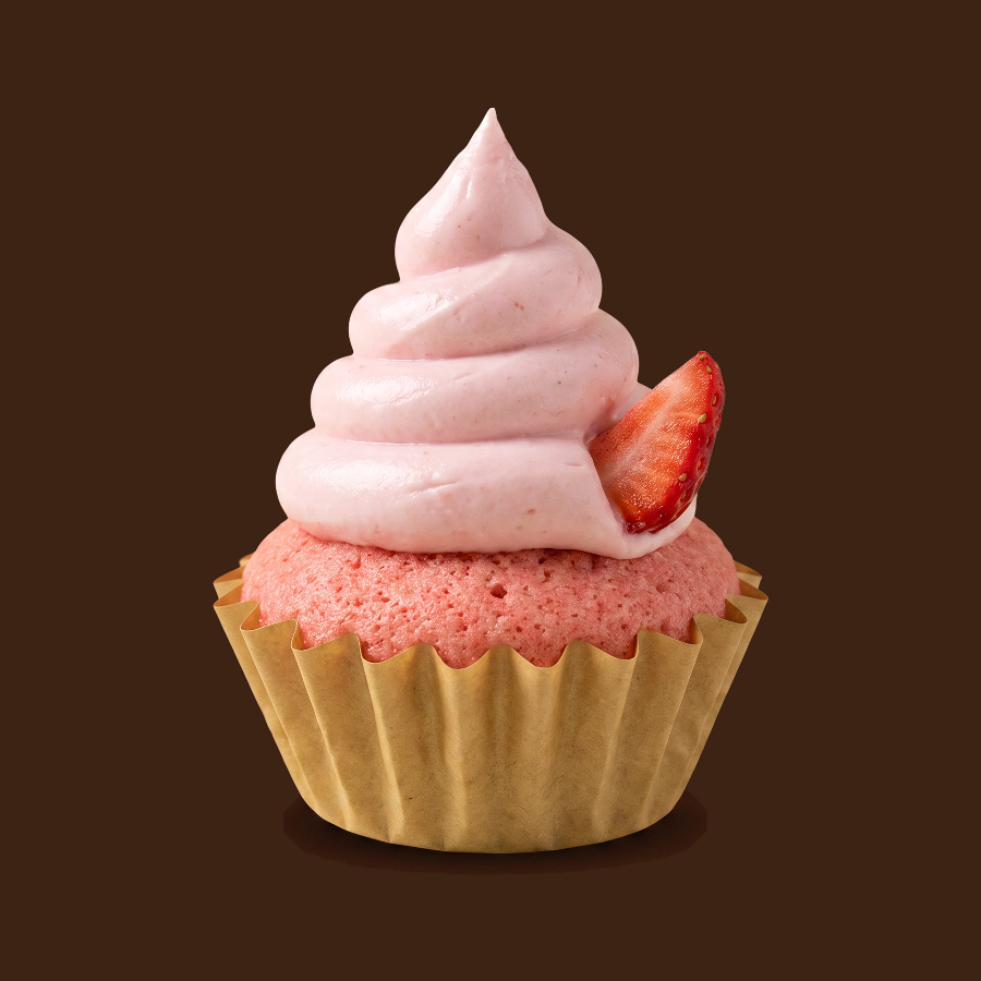 Double Strawberry cupcake with Strawberry Cheesecake Frosting