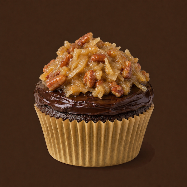 German Chocolate cupcake