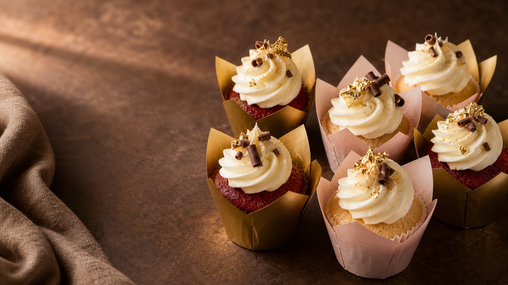 Assortment of Absolutely Cupcakes artisan cupcakes